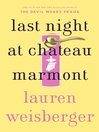 Cover image for Last Night at Chateau Marmont